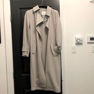 Aritzia grey flowy trench coat… never worn